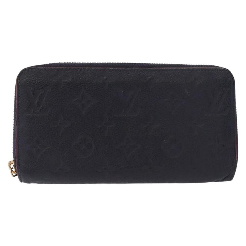 Louis Vuitton Monogram Empreinte Zippy Wallet Navy Marine Rouge Blue